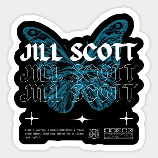 Jill Scott // Butterfly Sticker